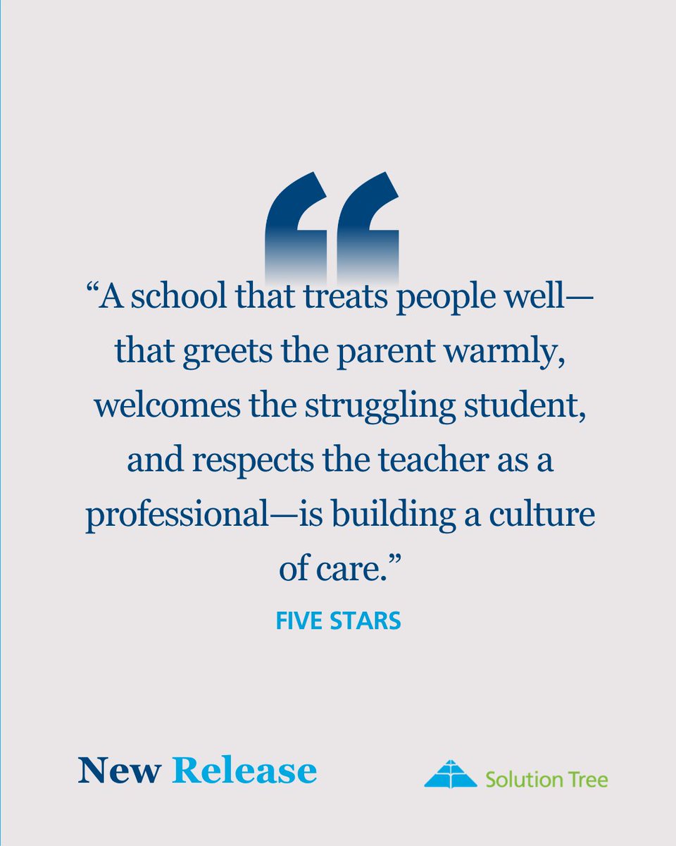 SolutionTree's tweet photo. ⭐ Great school culture is built in the way people are treated every day.
Five Stars gives educators ideas for strengthening trust, relationships, service, and shared values across the school community.
https://t.co/Bcs0OYXc99
#SchoolCulture #EducationLeadership #Teachers https://t.co/db9gBd2KSA
