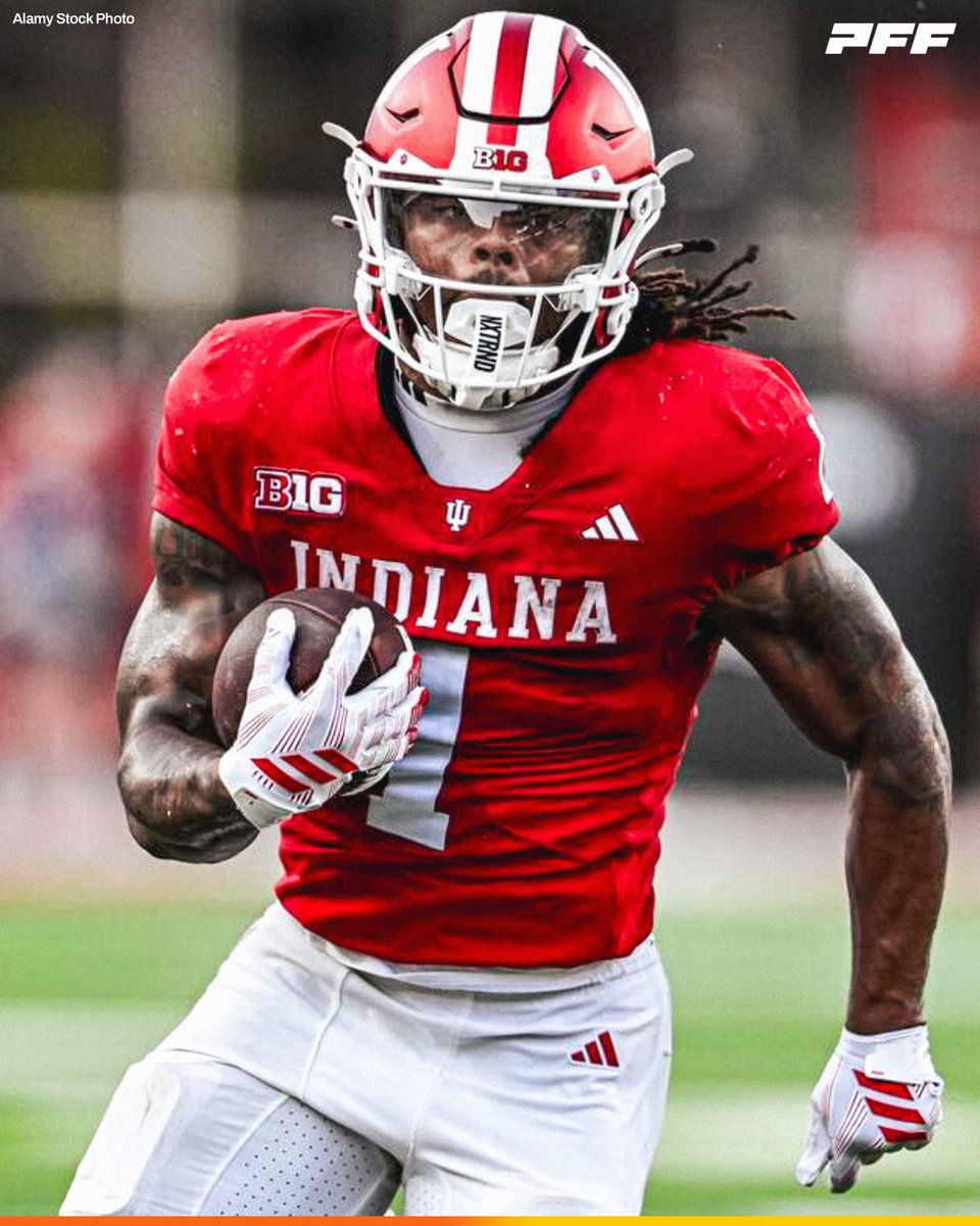 PFF_College's tweet photo. Highest Graded Running Back from Week 5:

🔴 Turbo Richard, Indiana: 91.1

@IndianaFootball https://t.co/Ffb90Hg6N5