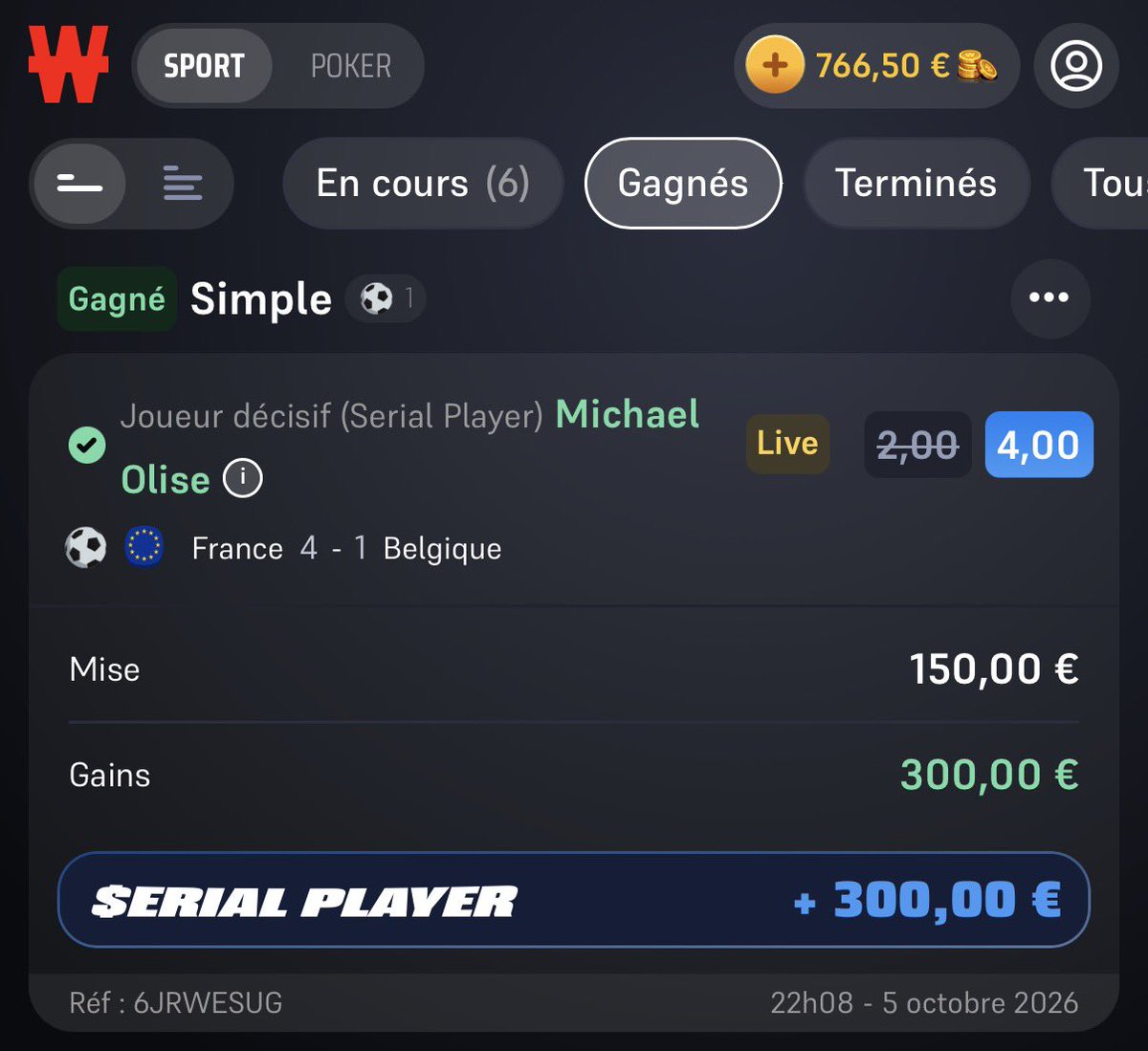 RomainLeone3's tweet photo. @WinamaxSport Olise a été décisif deux fois selon vous ? 
Ça serait bien de payer !! https://t.co/MdCFGua3NJ