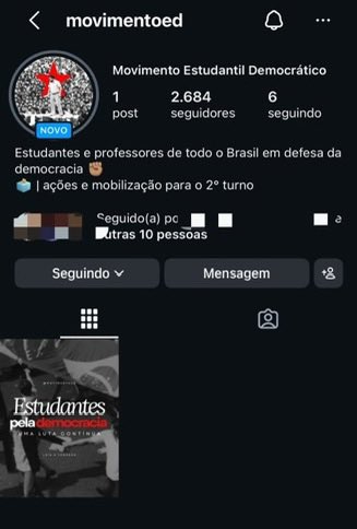 gcfbyjks's tweet photo. ATENÇÃO ATENÇÃO !

foi criado um perfil no Instagram para professores e estudantes em defesa da democracia para reunir forças e virar o jogo no 2º turno.

deem a devida visibilidade e engajem, isso é muito importante !

🔗 https://t.co/vbNp77O4ll

#ARMYScomLULA
#PolitizARMY https://t.co/7KjWM3ISsu