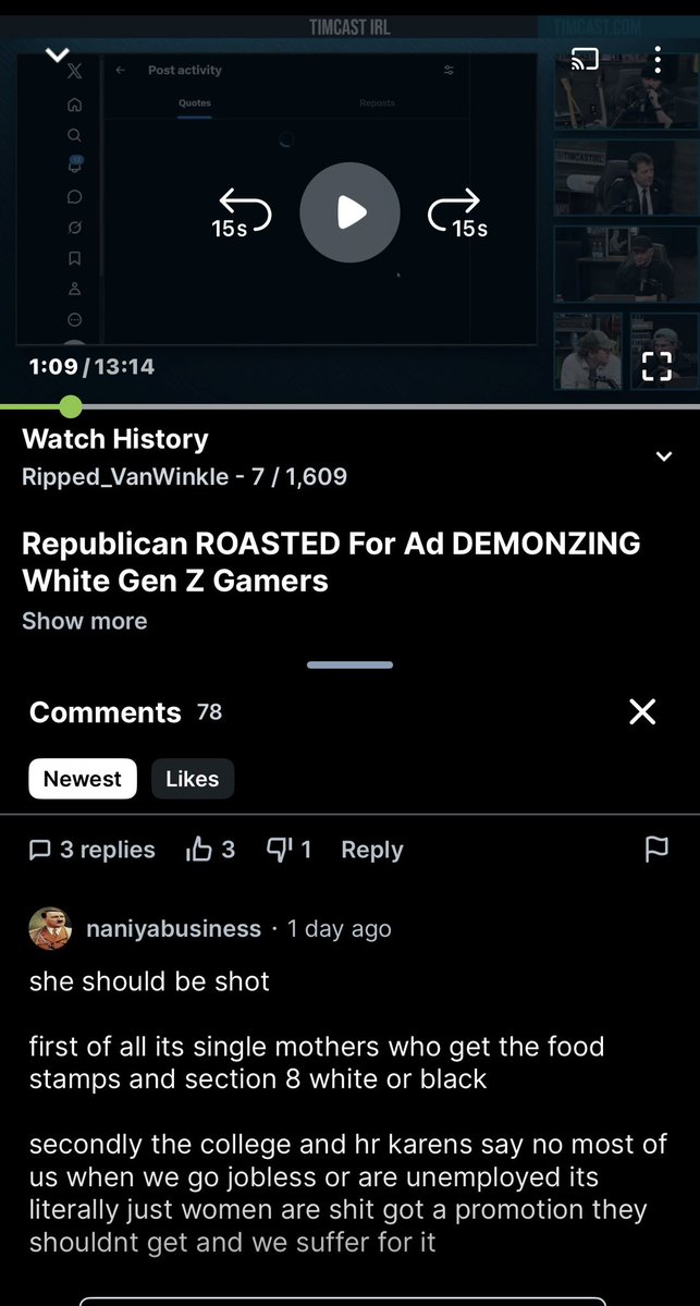 RippVanWinkler's tweet photo. @catturd2 @libsoftiktok @FBI @FBILittleRock @ARStatePolice yall should check out whoever this dude is. He’s been threatening @SarahHuckabee on rumble chats.

Whether you agree with her ad or not..this type of rhetoric shouldn’t be taken lightly. https://t.co/NumgLoyMlG