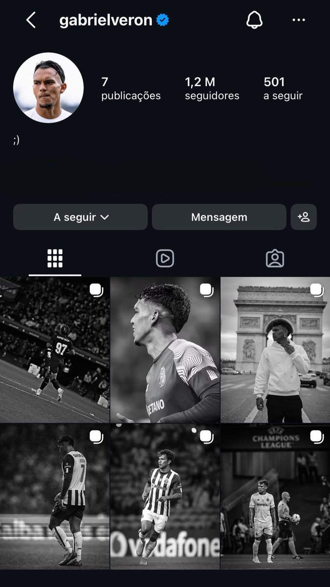 dragaoinsight's tweet photo. 🚨🇧🇷 9️⃣7️⃣ Gabriel Verón apagou tudo do Instagram e manteve apenas as publicações ligadas ao FC Porto. 👀🐉

Além da foto de hoje, a última que ficou é de 2023, quando ainda fazia parte da equipa principal 👀🔵⚪ https://t.co/it1hqdi2U6