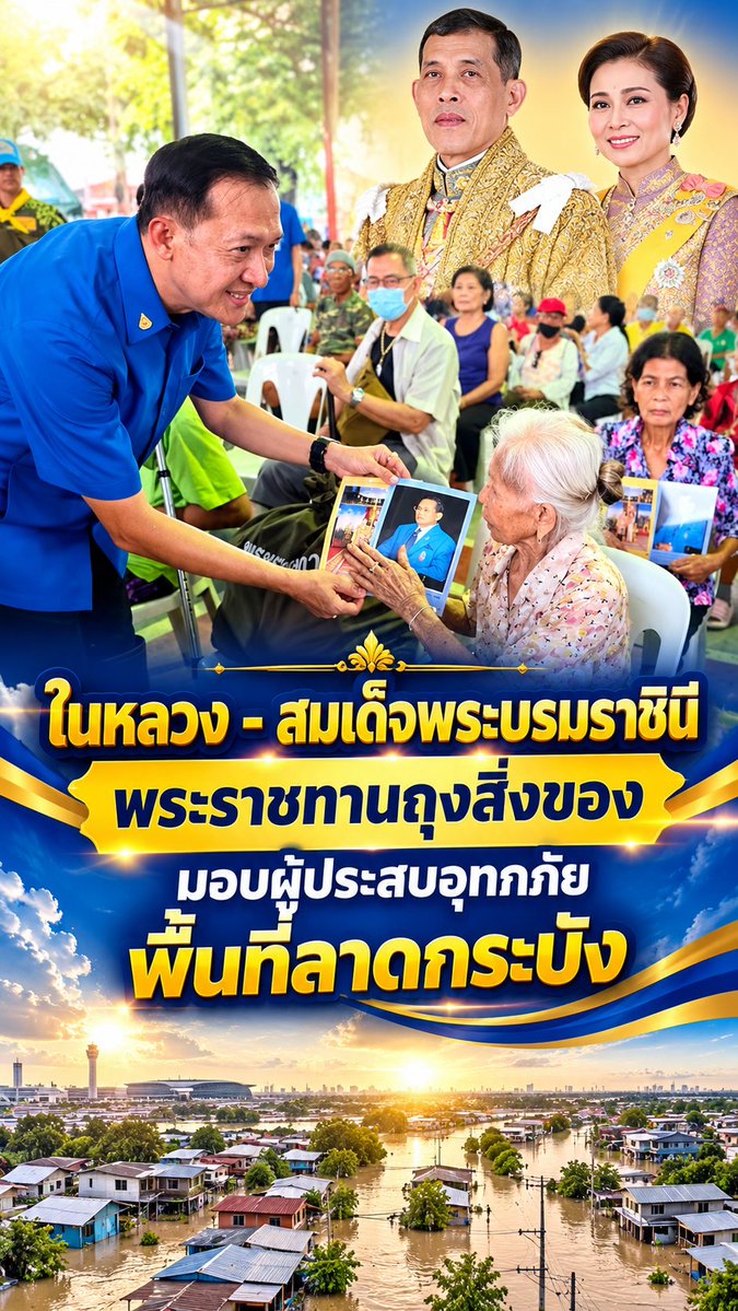 radiokolok's tweet photo. พระบาทสมเด็จพระเจ้าอยู่หัว และสมเด็จพระนางเจ้าฯ พระบรมราชินี ทรงพระกรุณาโปรดเกล้าฯ ให้องคมนตรีร่วมกับมูลนิธิราชประชานุเคราะห์ฯ เชิญถุงสิ่งของพระราชทาน 200 ชุด มอบผู้ประสบอุทกภัยพื้นที่ลาดกระบัง
#น้ำท่วม #ลาดกระบัง https://t.co/jCkwiOeQe9