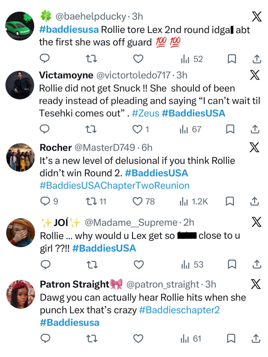 The_ZeusNetwork's tweet photo. π₯ The PREMIERE of the #BaddiesUSAChapterTWOReunion hit #3 TRENDING with #Rollie, @iambiglex__, #Tesehki, #Treve, #Ivori, @PVDBIGGIE , @MariahLynBoss , #CirocGalore AND #BaddiesUSAChapterThree last night!! ππΎ Swipe ππΎ to see the FAN REACTIONS & sound OFF with your thoughts!!ππΎ https://t.co/plkQYfMWMV