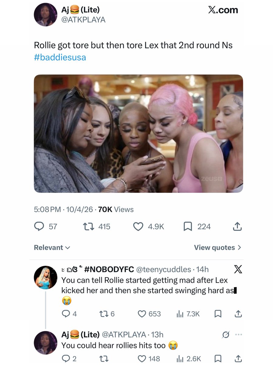 The_ZeusNetwork's tweet photo. π₯ The PREMIERE of the #BaddiesUSAChapterTWOReunion hit #3 TRENDING with #Rollie, @iambiglex__, #Tesehki, #Treve, #Ivori, @PVDBIGGIE , @MariahLynBoss , #CirocGalore AND #BaddiesUSAChapterThree last night!! ππΎ Swipe ππΎ to see the FAN REACTIONS & sound OFF with your thoughts!!ππΎ https://t.co/plkQYfMWMV
