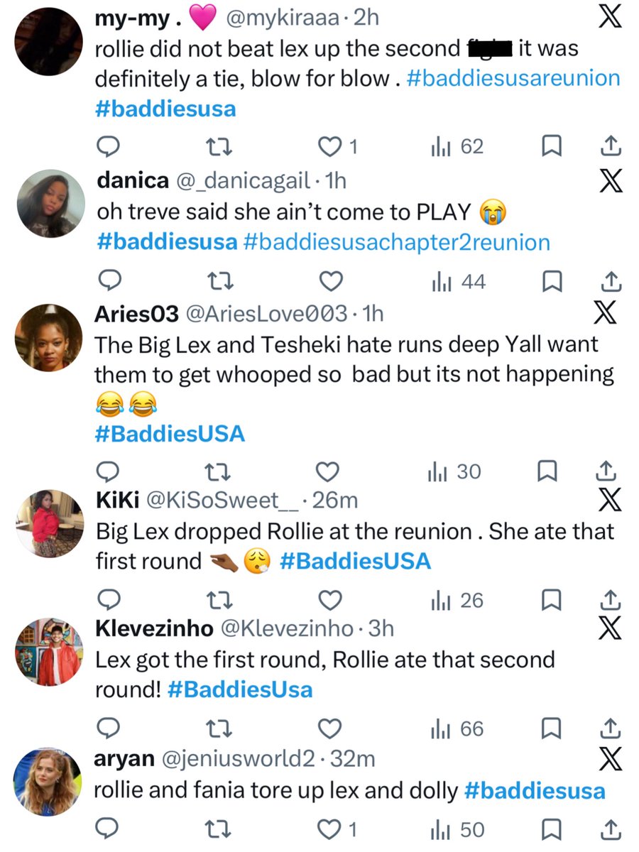 The_ZeusNetwork's tweet photo. π₯ The PREMIERE of the #BaddiesUSAChapterTWOReunion hit #3 TRENDING with #Rollie, @iambiglex__, #Tesehki, #Treve, #Ivori, @PVDBIGGIE , @MariahLynBoss , #CirocGalore AND #BaddiesUSAChapterThree last night!! ππΎ Swipe ππΎ to see the FAN REACTIONS & sound OFF with your thoughts!!ππΎ https://t.co/PpKfHxXYPn