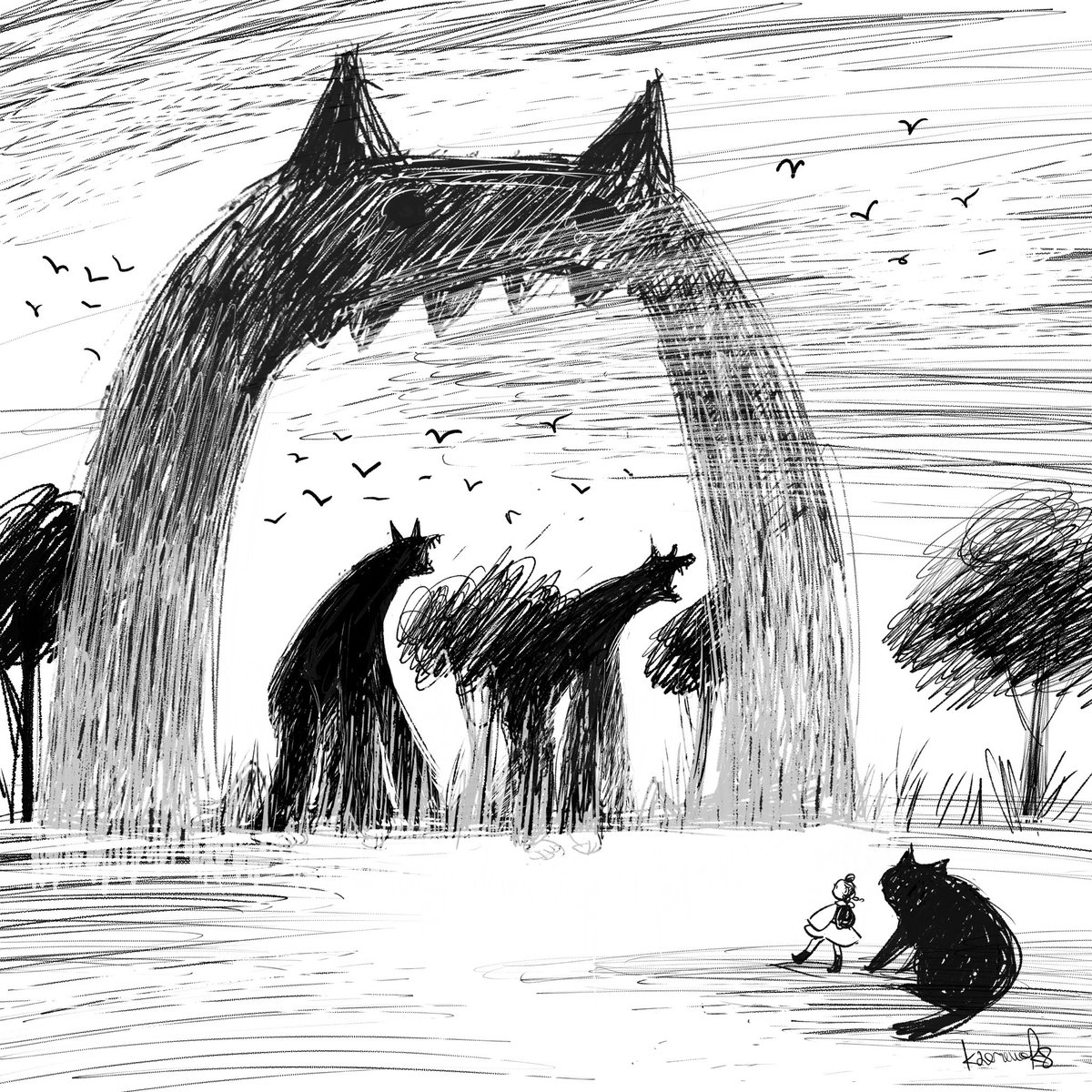 kaeruconet's tweet photo. Inktobet2026 Day 6 prompt: Ogre
#digitalpainting #digitalpaint #digitalart #digitaldrawing #illustration #illustrator #ballpointpenart #ballpointpen #illustgram #イラスト #イラストレーター #inktober #inktober2026day6 https://t.co/e78fE577TX