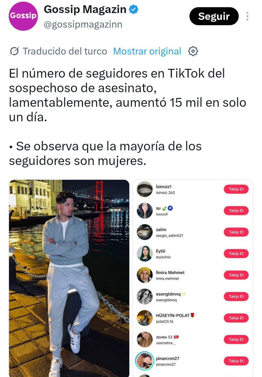 mariomojc's tweet photo. O sea, un tipo de Turquía degolló a su novia después de una discusión, pero como el tipo es apuesto, un montón de mujeres empezaron a seguirlo, darle me gusta a sus publicaciones y mandarle mensajes.

El instinto de supervivencia por los suelos... https://t.co/F7T0OKLWxP