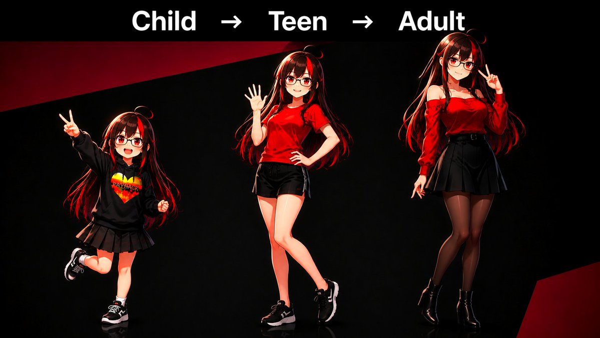 EpikBoyXD's tweet photo. Evolution of SkyGirl (Ages) #anime #viral #ia https://t.co/Ur3jLkL9uo