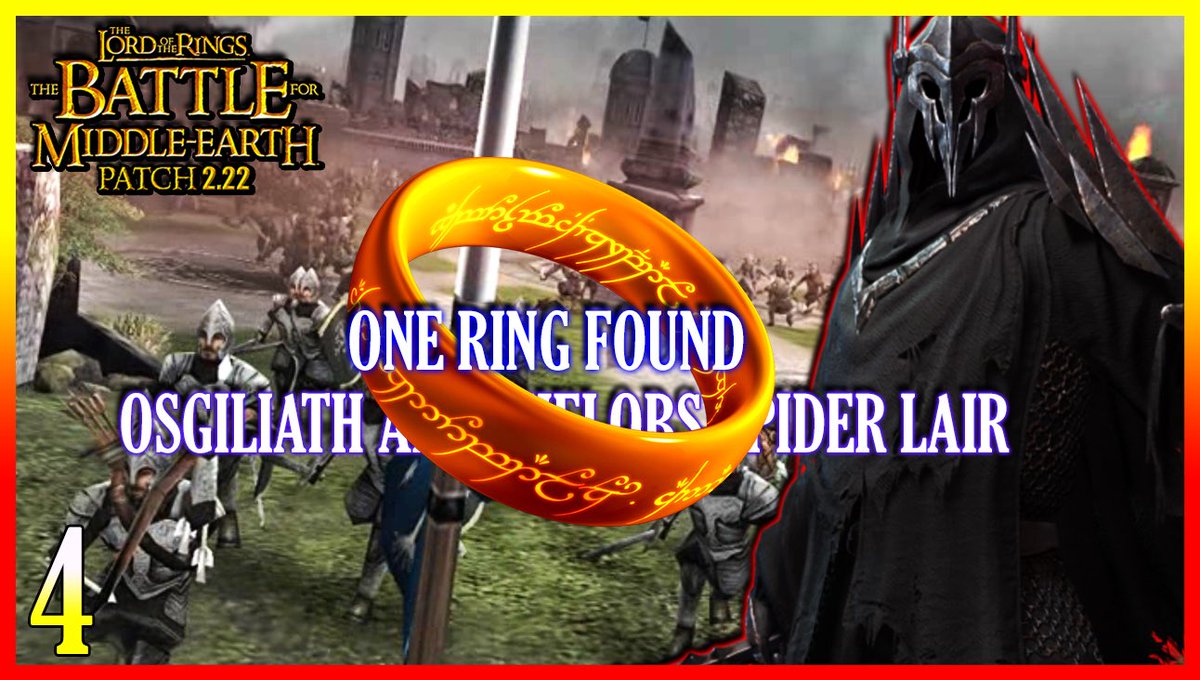 xxlaragyxx's tweet photo. Now playing Battle for Middle Earth 2.22 in 2026 - Evil Campaign. 

The one ring is found and we move towards the white city! 

Patch 2.22 remasters the campaign and adds new content and balance. 

https://t.co/B2LSYcXBDA

#Bfme #Rokt #Lotr #Middleearth #Mods https://t.co/BneTT07H13