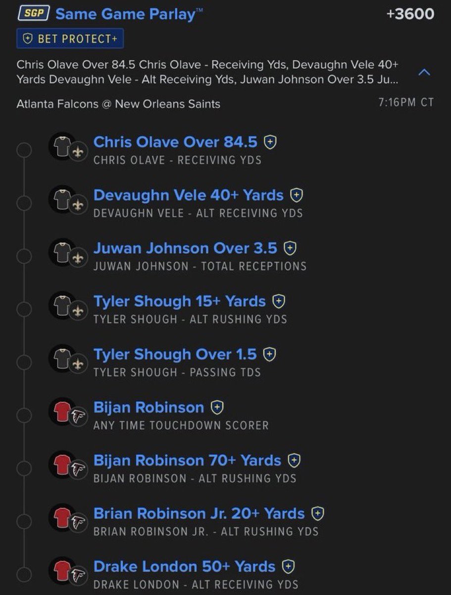 crownedcapper's tweet photo. 🚨 SAINTS/FALCONS MNF MEGA 🚨🏈

GOING BIG FOR MONDAY NIGHT 👀🔥
LET’S SEE IF WE CAN CASH THE MEGA 💰🔒

follow for more picks🔥 https://t.co/V6YoLn7aVV