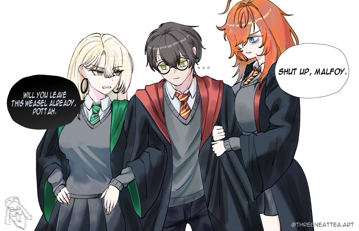 ThreeNeatTea's tweet photo. My chud writer wants me to draw malfoid. 
#malfoid #malfoy https://t.co/gf5HiFIeix