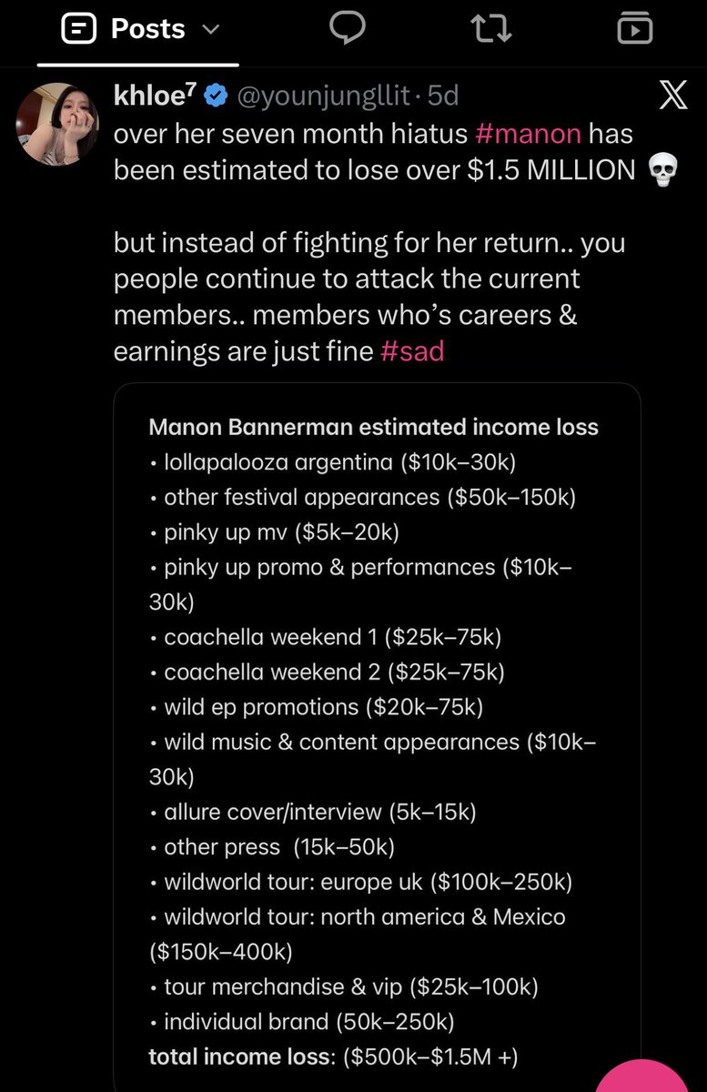 manonpearls's tweet photo. 4 tweets about manon in less than a week … anything for that hit tweet (they not even hitting #tank) https://t.co/IztVUkWqlb
