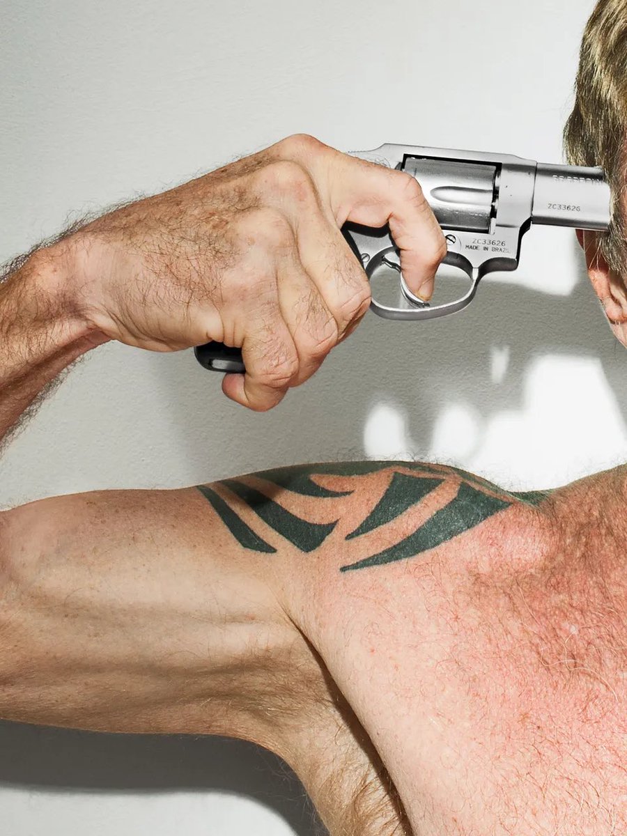 Alex_Fairfax06's tweet photo. A Wired journalist went to interview John McAfee once and described the following encounter:

‘He loads the bullet into the gleaming silver revolver, spins the cylinder.

"This scares you, right?" he says. Then he puts the gun to his head.
My heart rate kicks up; it takes me a second to respond. "Yeah, I'm scared," I admit. "We don't have to do this."
"I know we don't," he says, the muzzle pressed against his temple. And then he pulls the trigger. Nothing happens. He pulls it three more times in rapid succession. There are only five chambers.

"Reholster the gun," I demand.
He keeps his eyes fixed on me and pulls the trigger a fifth time. Still nothing. With the gun still to his head, he starts pulling the trigger incessantly. "I can do this all day long," he says to the sound of the hammer clicking. "I can do this a thousand times. Ten thousand times. Nothing will ever happen. Why? Because you have missed something. You are operating on an assumption about reality that is wrong."’