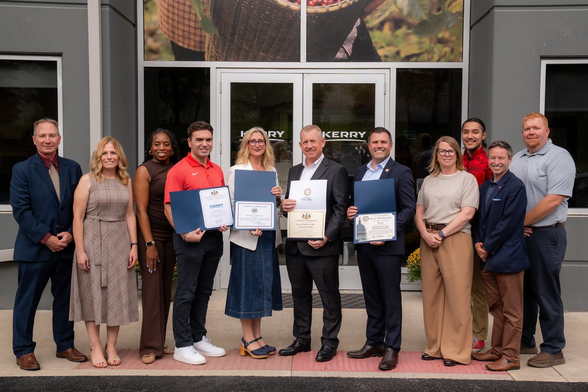 RepMackenzie's tweet photo. I joined Kerry for the grand opening of its new coffee extraction facility in Bethlehem — the company’s first manufacturing site in Pennsylvania.

It’s great to see companies like Kerry investing in the Lehigh Valley, expanding their operations, and helping strengthen our local economy.

I was pleased to present a Congressional Certificate recognizing this milestone. Congratulations to the entire Kerry team on the opening of this new facility!