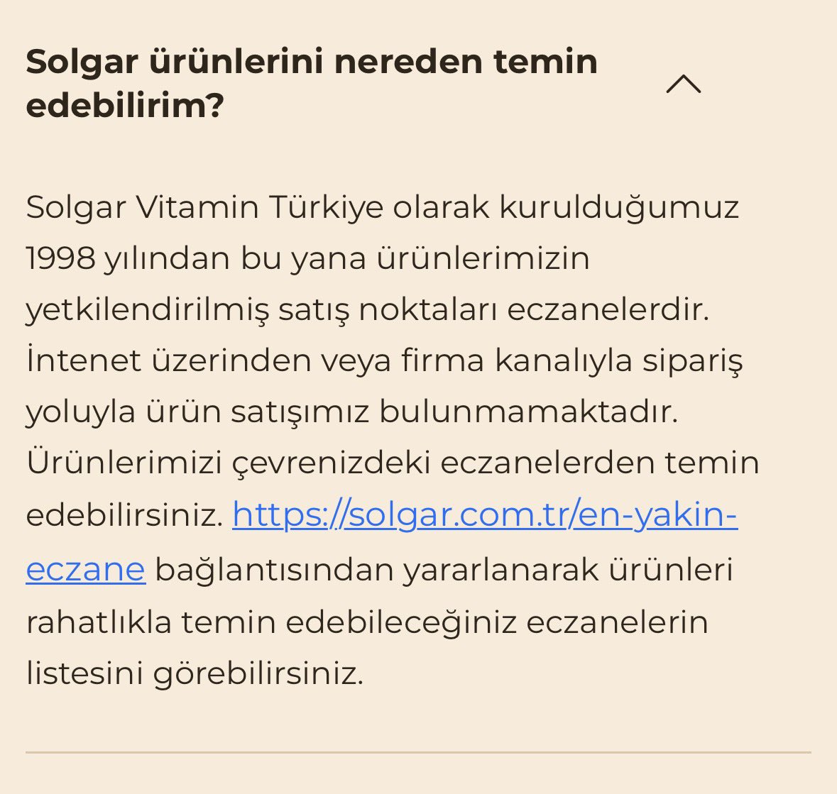 EmirhanCemali's tweet photo. @whoisc1maestro @eczburakkorkmaz Solgarın kendi sitesinde sıkça sorulan sorular bölümünden: https://t.co/176joCjxBm