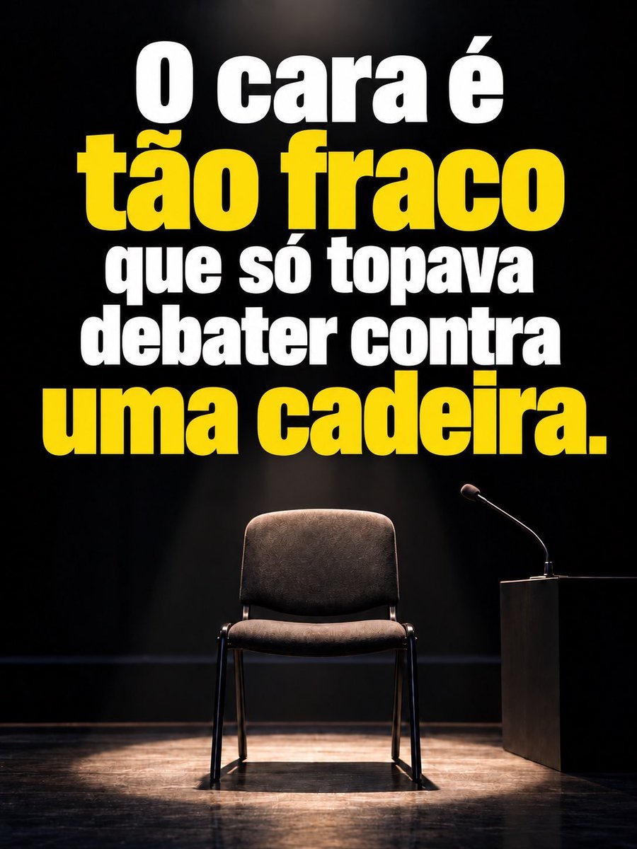 HessSitio's tweet photo. @JornalOGlobo É que agora não vai ser com a cadeira.  Kkkkk https://t.co/dWM7xqHalu