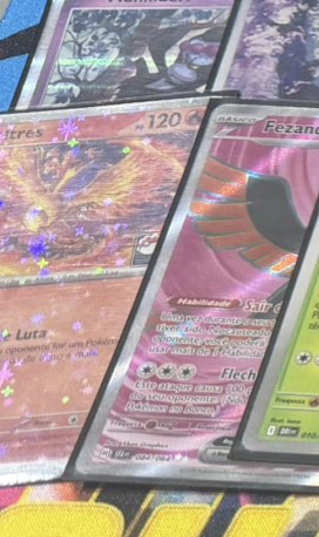 dejaddeja's tweet photo. Prize pack foils in Brazil have unique foiling. Let’s not be accusatory to our LATAM friends and vague post without providing sound evidence. No players deserve baseless accusations. https://t.co/bCt5liTzzV