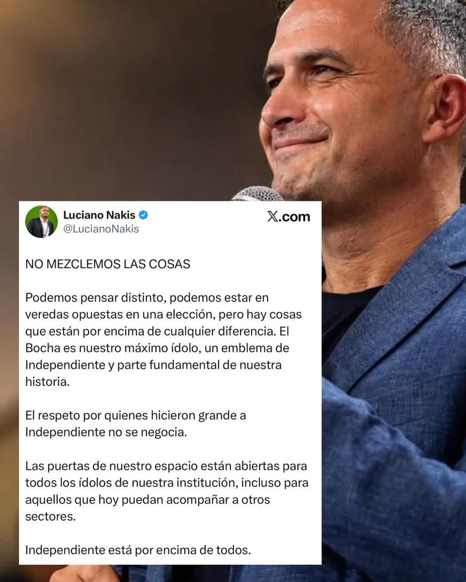 NahuSerranoCAI's tweet photo. Comunicado de Luciano Nakis >>

#Independiente #Elecciones2026 https://t.co/keGLFl7aiP