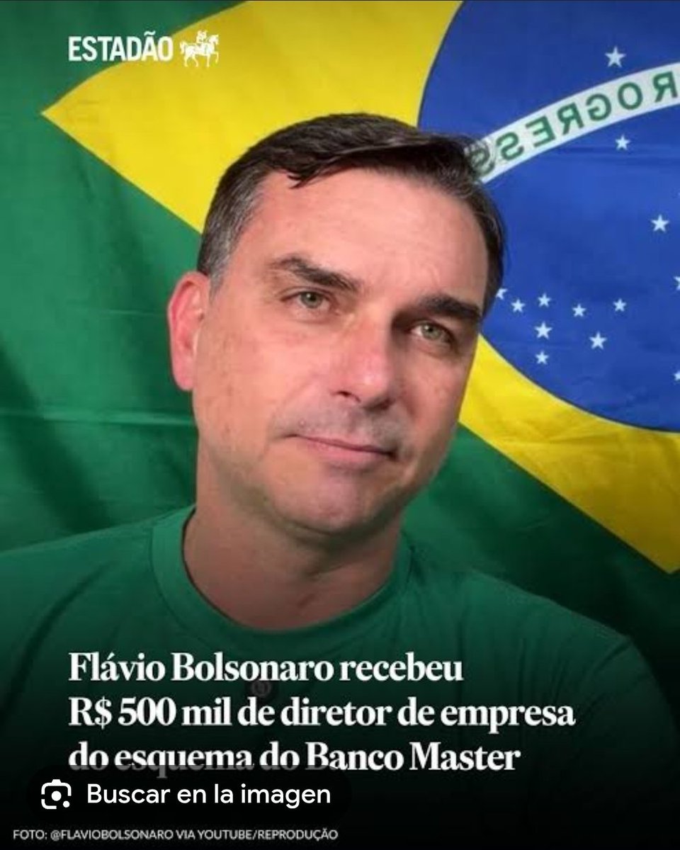 HuronPais's tweet photo. Flávio Bolsonaro le pidió al empresario Daniel Vorcaro, dueño del entonces Banco Master, la suma de 24 millones de dólares (equivalentes a unos 134 a 135 millones de reales). https://t.co/Vsay87WJu9