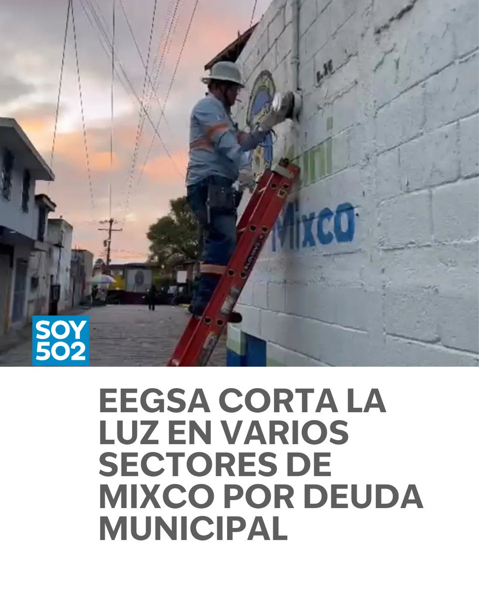 ¡Por deuda! Mercados, institutos y dependencias en Mixco se quedan sin luz