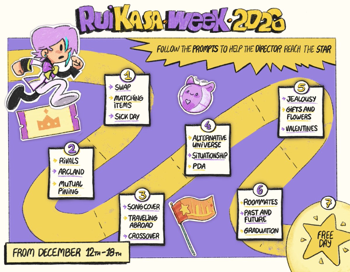 ruikasaweek2026's tweet photo. (˶°ㅁ°)!! A board game?! 

Rui needs your help! Let's play ⋆˚✰ ݁˖⭑.ᐟ

#RuikasaWeek2026 is one step closer! 

The week will go from the 12th to the 18th of December

[The rules for the week and linked below] https://t.co/fc6HxpnVrO