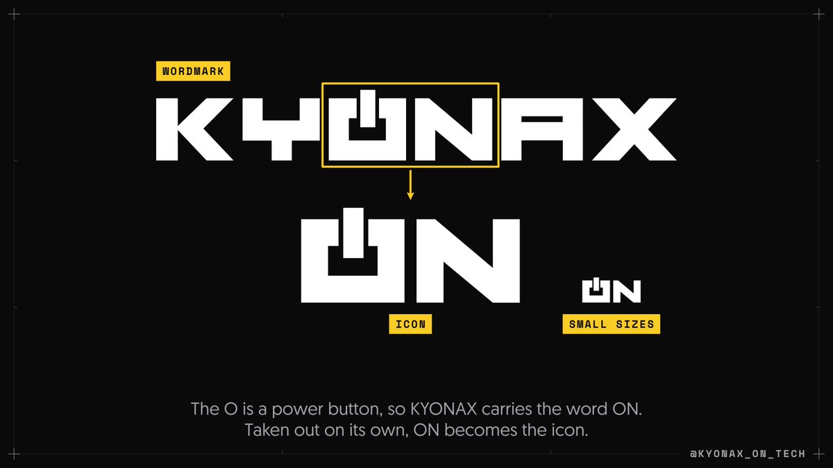 kyonax's tweet photo. I’m not a design expert, although I’m always learning and improving, and just for context, I made this logo about 8 years ago, and I’ve been using it ever since.

I’d love to ask for your help and hear what you think about it. Are there things you would change, or any advice from your experience that I could apply to the rebranding I’m planning?

I just want to have possible insights from people that have much experience on logo and brand design.