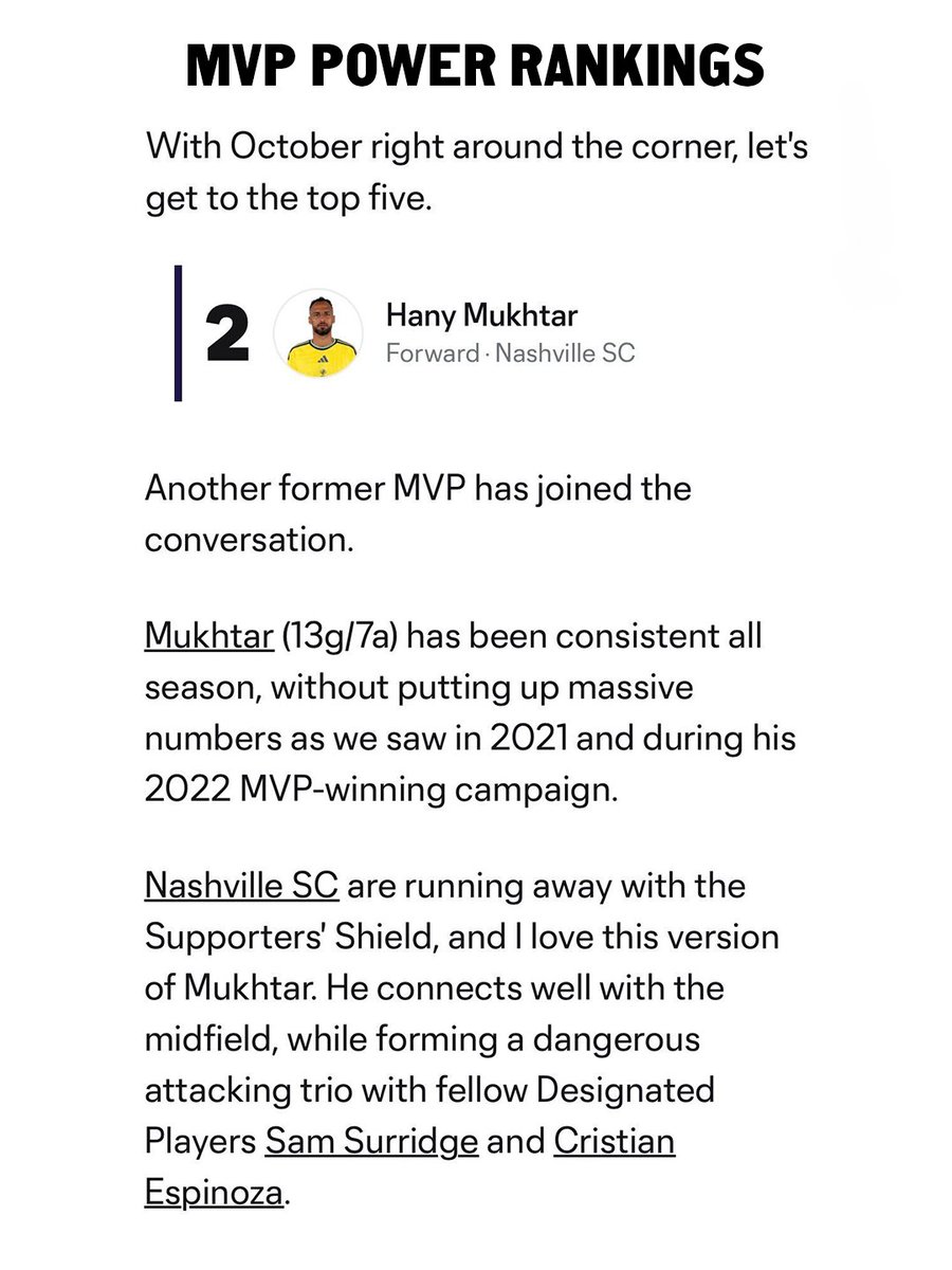 NashvilleSC's tweet photo. 2x MVP? 👀🫡 https://t.co/CeWDPRabVr