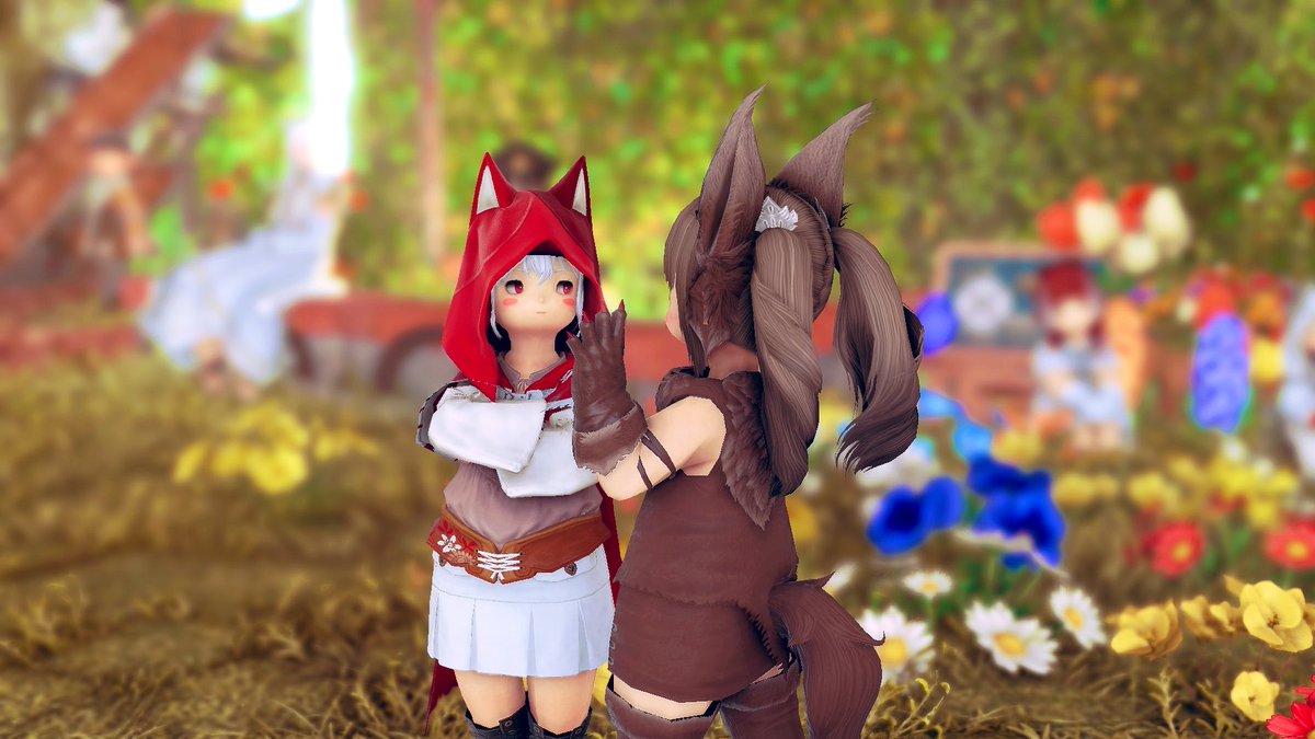 L0ve1yChan's tweet photo. おはようっぴ！
狼ちゃん！☺️怖くないからねー！🤗
©︎ 𝑆𝑄𝑈𝐴𝑅𝐸 𝐸𝑁𝐼𝑋
#おはララ　#ララフェル
#FF14 #FF14
#ららるーむ https://t.co/qh8VujrR1w