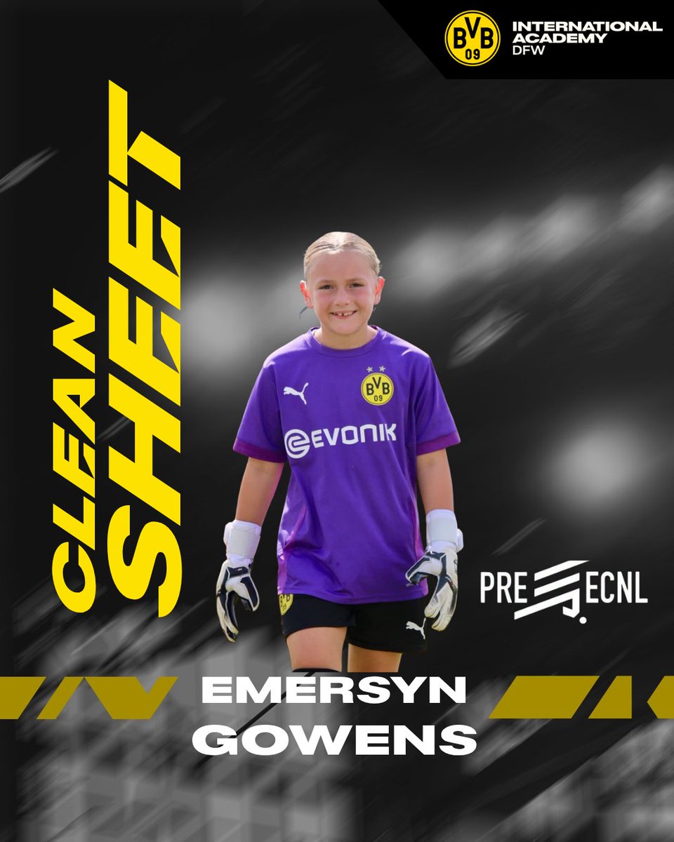 BVBIADFW's tweet photo. Nothing gets past the BVB wall!!

 Big shoutout to all the keepers who delivered a masterclass and kept a clean sheet this weekend! 🧤⚽ 

#Goalkeeper #CleanSheet #bvbiadfw https://t.co/Ri9nUsLIjy