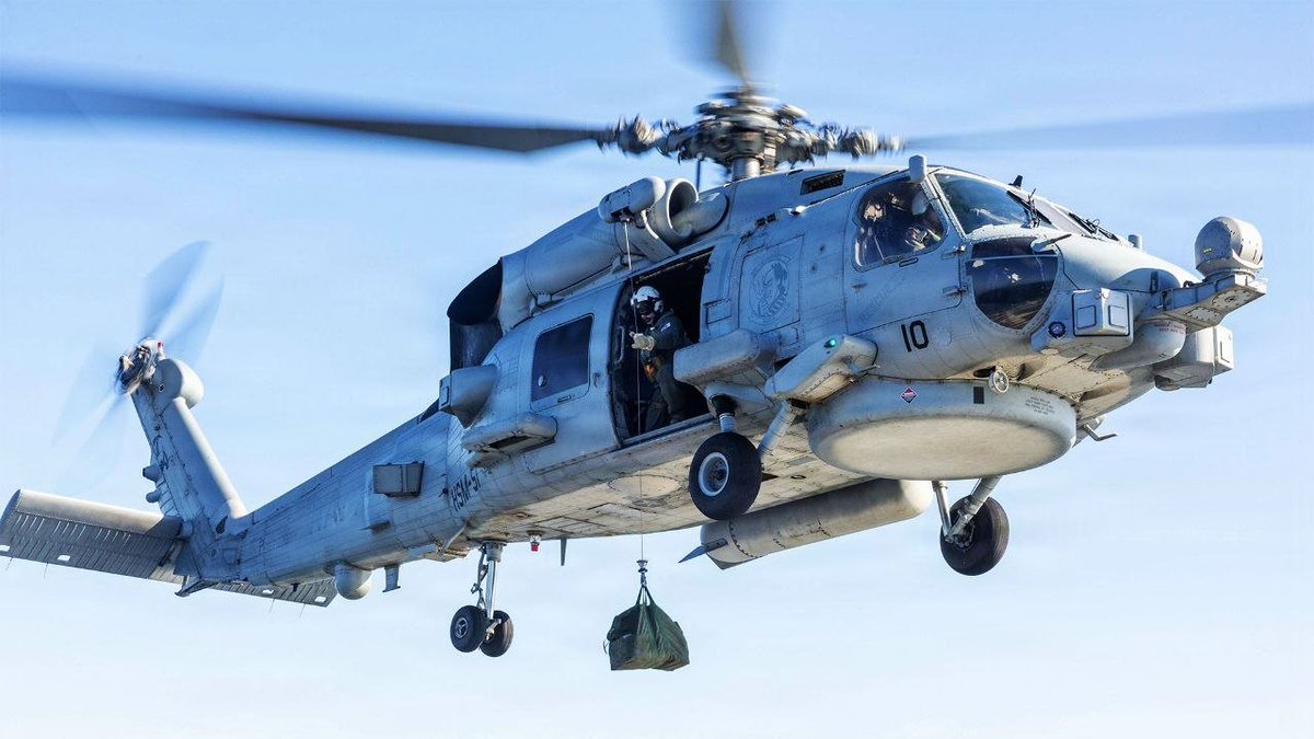 MarioLeb79's tweet photo. Still not Confirmed but its on all Channels: 
A U.S. Navy MH-60R helicopter reportedly crashed in the Red Sea after declaring a Mayday code (7700). https://t.co/9qISd66eys