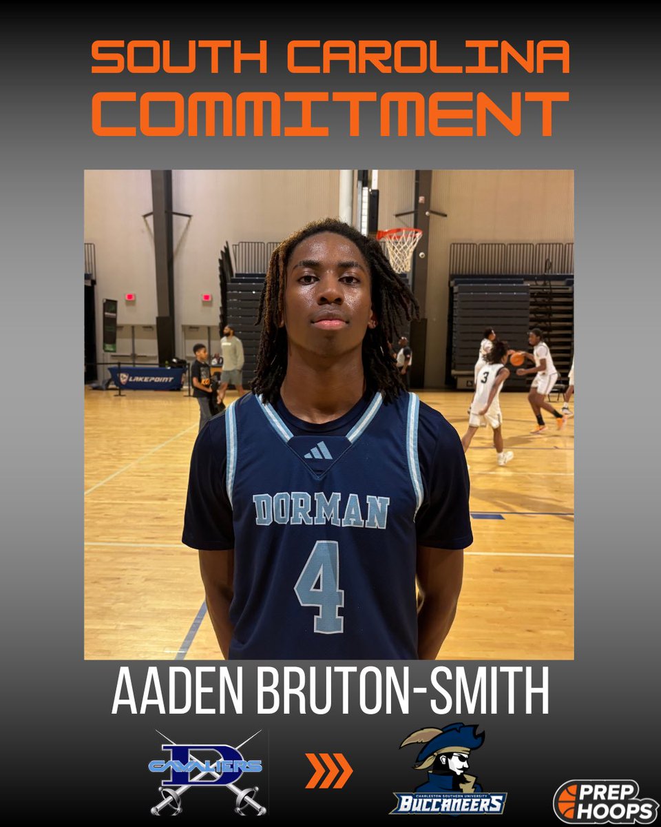 AndrewBaxleySC's tweet photo. NEWS: Prep Hoops South Carolina Top 5 2027 Aaden Bruton-Smith (@shiftyaaden1) has committed to Charleston Southern.

Aaden is one of the best shooters in the state and features a ton of athletic and defensive upside which should translate extremely well to the next level. https://t.co/YD76smomxR