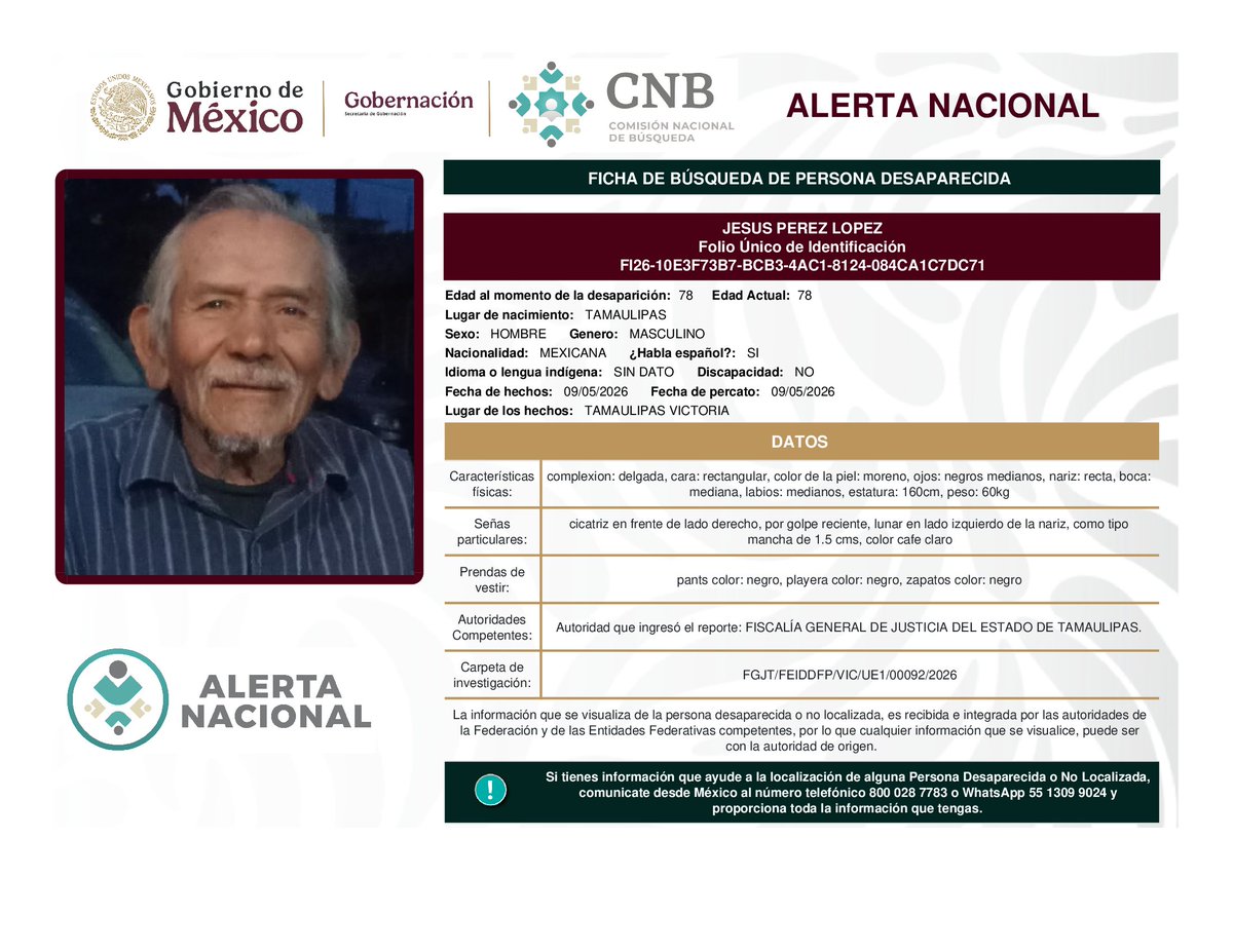TelefonicaMX's tweet photo. Nos sumamos a la búsqueda de personas desaparecidas https://t.co/cLCKJo50GA