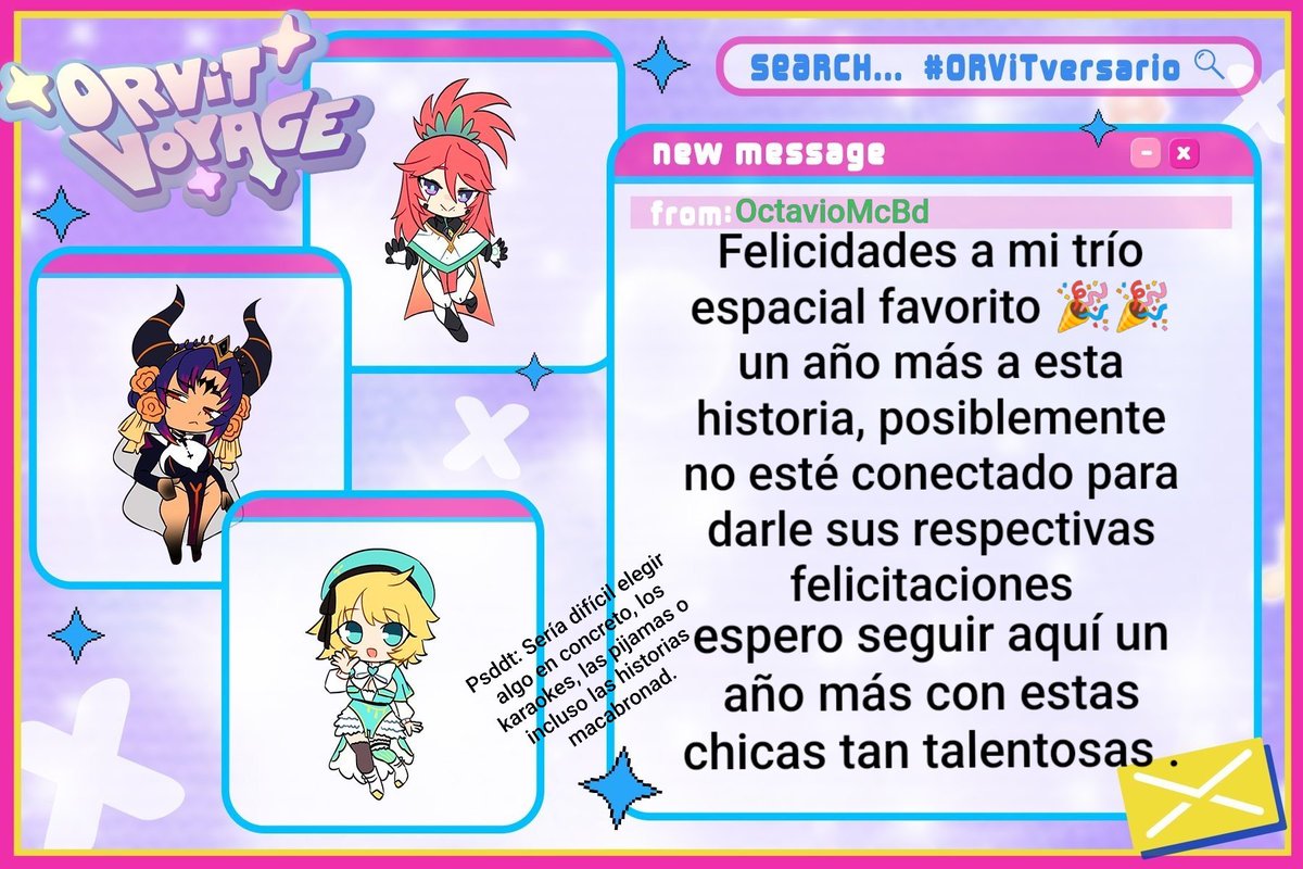 oct99avio's tweet photo. 🎉🎉🎉 Felicidades 🎉🎉🎉
#ORViTversary https://t.co/r8LFdzD9zz