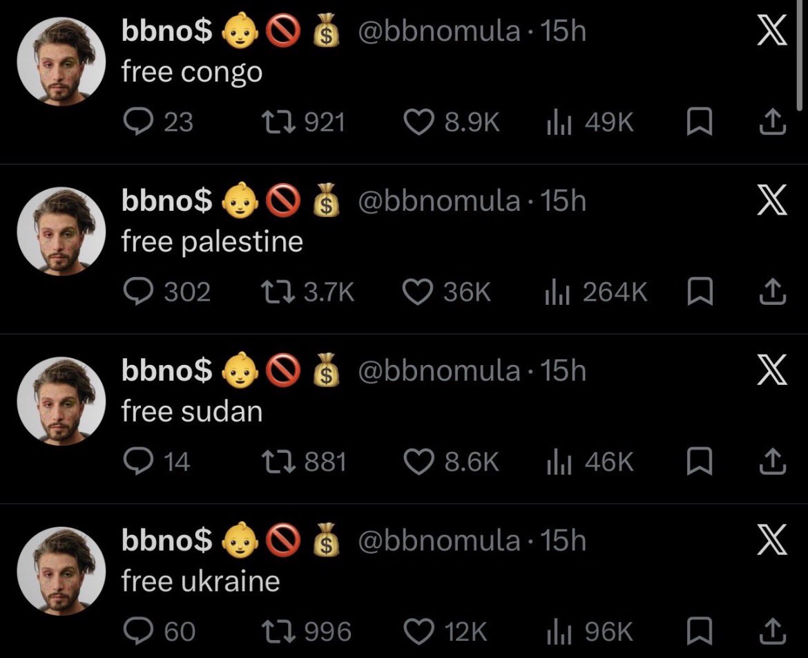 azarielled's tweet photo. the palestine one getting more views 😭 https://t.co/ZqGW8ApB43