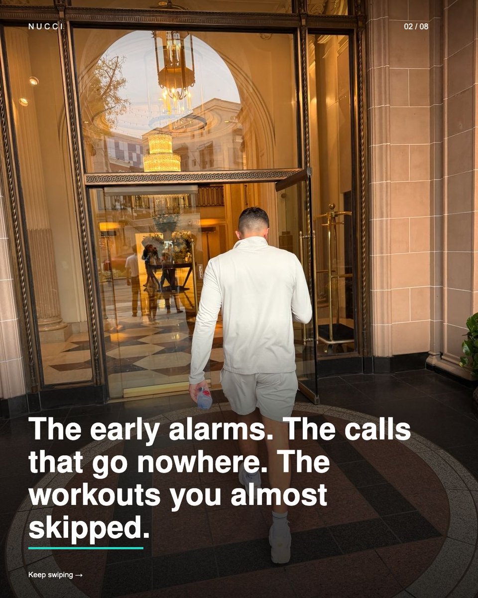 NucciAnthony's tweet photo. Nobody claps for the 5 a.m. alarm or the call that went nowhere.
Do it anyway. That’s the part that pays.
#realestatemindset #nuccirealestate #discipline https://t.co/XDLiaEvViu