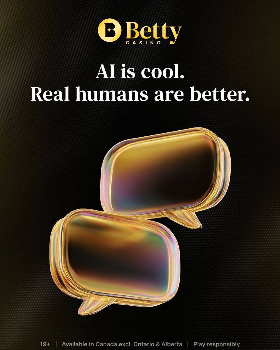 playbettycom's tweet photo. No bots, no scripted loops, and no endless automated trees. 💬✨

When you need support, you get connected with a real person who actually cares. 👉 Experience real 24/7 human support today on https://t.co/ohx6q8nG96!
-
Pas de robots, pas d'IA et pas de réponses automatiques sans fin. 💬✨

Quand tu as une question, tu parles directement à un vrai humain qui est là pour t'aider.  👉 Profite d'un service client 100% humain 24/7 dès aujourd'hui sur https://t.co/ohx6q8nG96!

#betty #playbetty #humansupport #customerservice