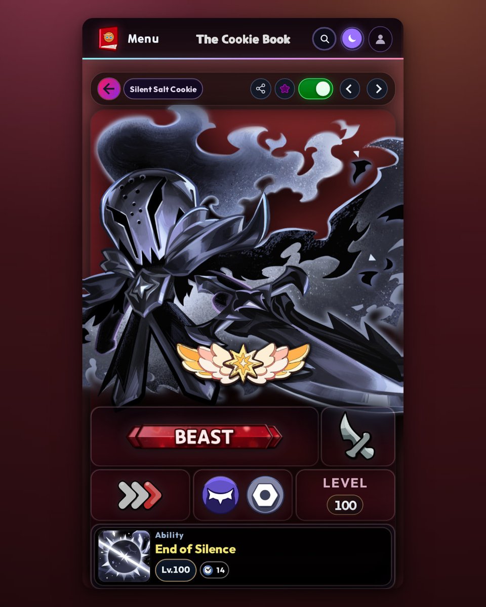 The_Cookie_Book's tweet photo. 📖 Every cookie in one place!

The Cookie-Dex has interactive profiles for the whole roster, with builds, toppings and skills. Filter by element, type, rarity and more.

https://t.co/xyUCV3ai3A

#CookieRunKingdom #CRK https://t.co/swOLeKYFtl