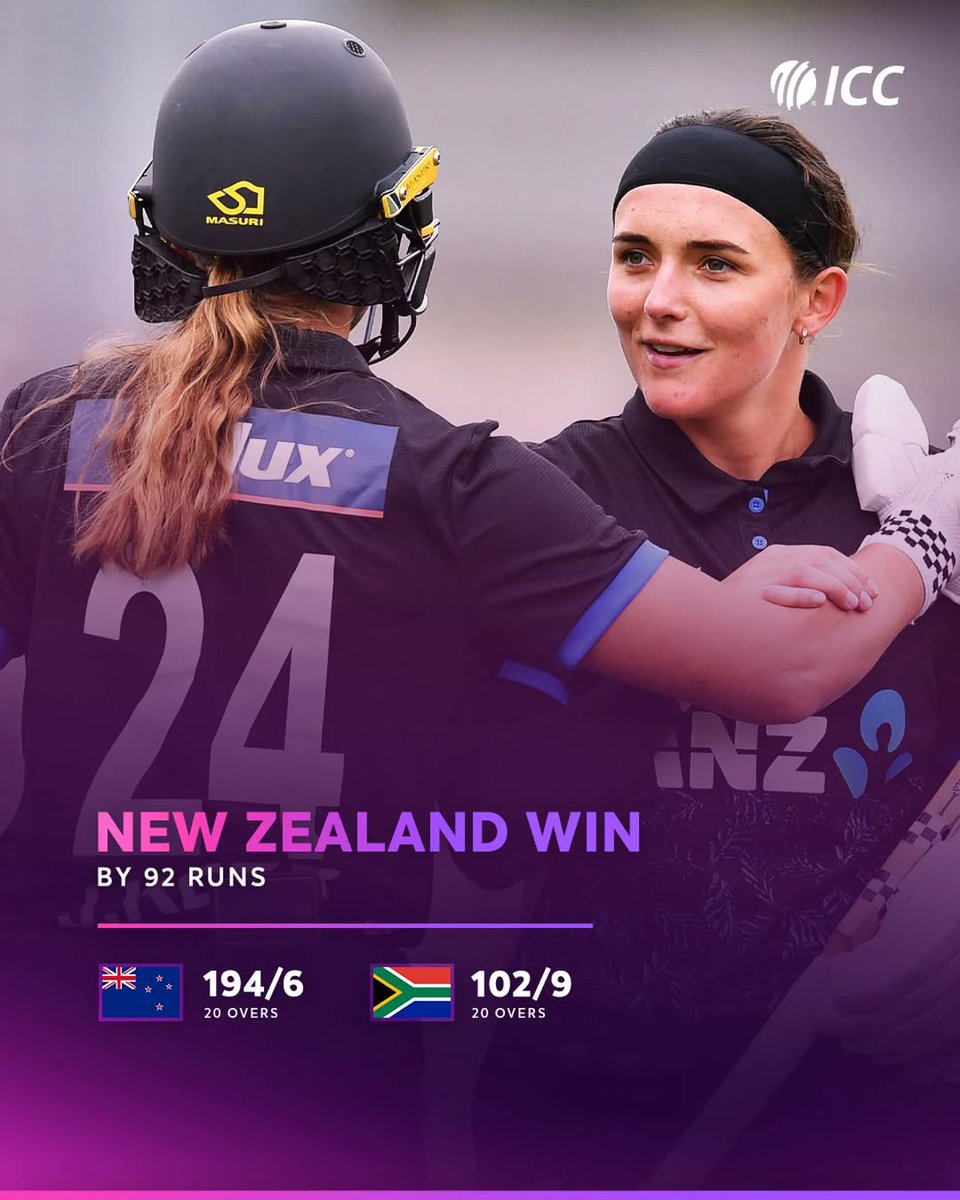 bailey_nat82841's tweet photo. Thanks to a second T20I ton from Melie Kerr, the defending  champions finished off the series with an emphatic win. https://t.co/9i4gcW0ZHb