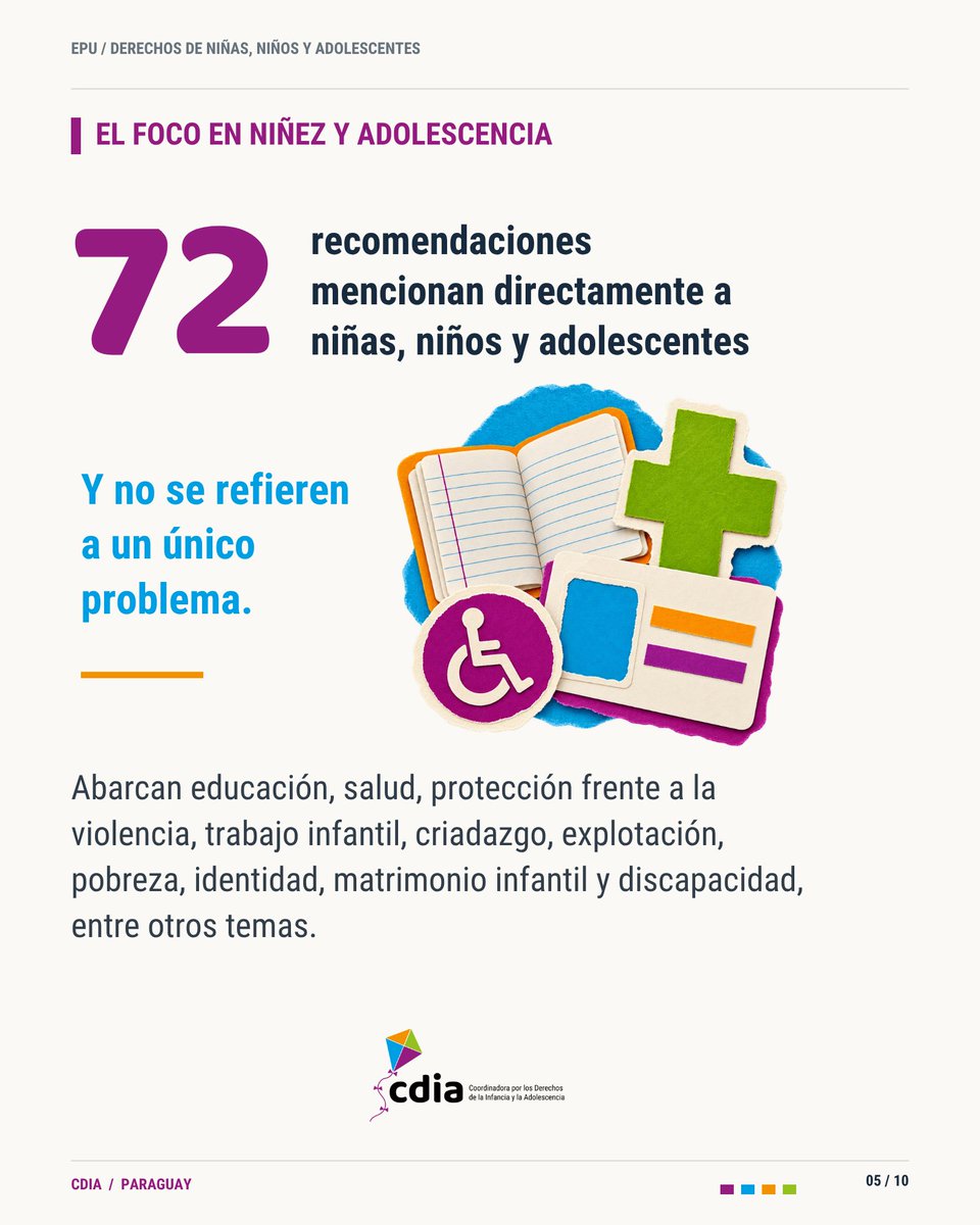 CDIApy's tweet photo. 📌 Aceptar estos compromisos es un paso. Cumplirlos exige políticas públicas, presupuesto, servicios accesibles y resultados concretos.

Desde CDIA, seguimos este proceso para dar seguimiento a las respuestas del Estado y exigir avances que lleguen a niñas, niños y adolescentes. https://t.co/2hQRljLVk9