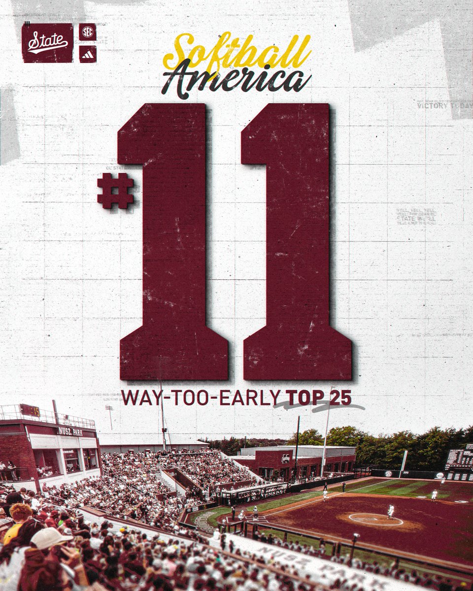 HailStateSB's tweet photo. A way-too-early look at the rankings, and we're liking where we're at 👀

#HailState https://t.co/8kNX5wGtRg