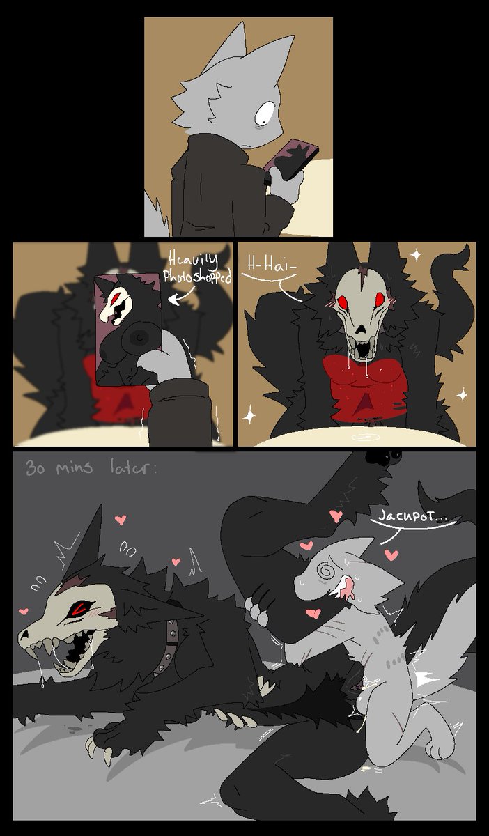 Snazzle_snapp's tweet photo. Catfished by a cryptid (who wanted to originally eat you after the date) https://t.co/lnqatAFTHK