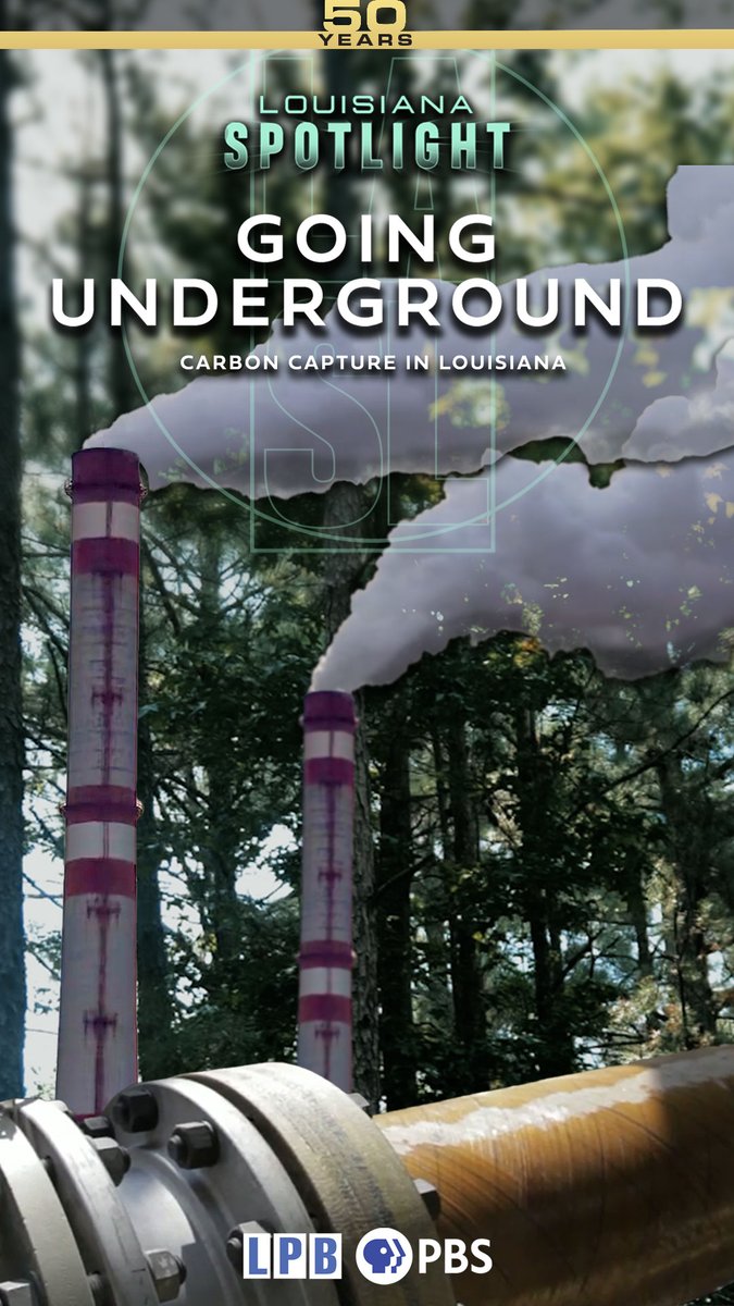 lpborg's tweet photo. Louisiana Spotlight
"Going Underground: Carbon Capture in Louisiana"
Tonight at 7:00pm on LPB https://t.co/1W7vhT1VBc