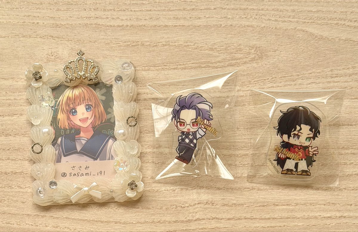 sasami_191's tweet photo. 【交換】ヒプノシスマイク ヒプマイ オンラインくじ 特典 ちびキャラリング

譲：盧笙 零

求：簓

郵送希望🪽

お気軽にお声掛けください🌸 https://t.co/hIolG5Hqnb