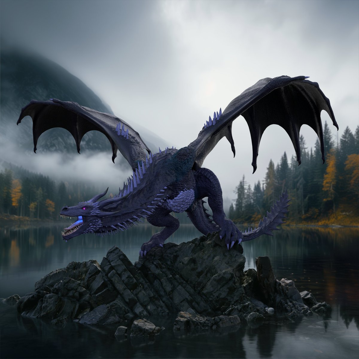 jeysuhns's tweet photo. The set is complete.

The chain writes the genome. It does not decide what a Keeper does with it. That part is just people looking out for each other, and it is the whole point of Dragon Nation.

I was gifted Dragon #4327 by Keeper:
It Is Time (@maiken6720).

Ус – Omi adagun – Jezero – Rom II. 
Female. 
House WATER. 
Magic element WATER. 
Magic Element Rarity: 0.
Shadow Native. 
Void Born. 
Immune to magic.

The last rarity on the affinity scale. 
The one the chain almost never writes.
17 of 5,537 dragons carry it. About 1 in 326.

The paradox is why the set needed her.

Magic-proficiency gene: 0. Elemental affinity: none. Immune to magic.

And still the hatch locked STABLE celestial magic.

Egg density 250,000, the 20% band in the white paper. 

Stability 387,323 incubation blocks. 

Magic score 1.549. 

Agility 0.645.

Low density. Incubation past the density line. The white paper’s own rule: guaranteed stable celestial magic. A dragon the elemental byte refused, and the clock still blessed.

Temperament: EXTREME. Size: 0.902, small. Extreme horns, neck spikes, snout, leg strength, tail length. Pronounced chest and arm spikes. Pattern only on torso and tail, near-black navy.

Other Shadow Natives have arrived mild. 
This one did not.

Born, not minted. 58 genes. 115+ quattuorvigintillion possible outcomes. Bitcoin block 936696. $ETH hatch block 24471850. Future $BTC block 936865. 

Anchored through the Heart of Drakaria. No presets. No trait menu. No duplicate of this genome.

The Keeper owns the images and the articulated 3D model. The genome is extensible. Future games can read her, not reskin her.

Charm of Making: 0x3405754450c8101133da08fb3a4f690c4edeba90f741e57db1adc091469400dd

Every rung of the affinity scale now sits in one hoard. The last one was a gift. The rarest mark on the scale, handed over whole.

The lake does not glow. It swallows the glow.

VV 
VICIMVS VINCEMVSQVE

https://t.co/7FE5zuquZ8