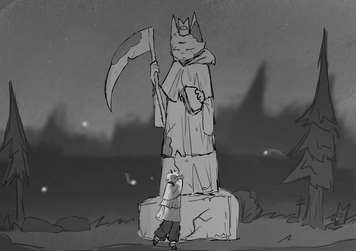 bobrika98071's tweet photo. Day 5: trophy 

I. really. HATE. draw. background🏃‍♀️🏃‍♀️🏃‍♀️
#cultofthelambfanart #cultofthelamb #narilamb #cotlnarinder #cotltober2026 https://t.co/Bxnw4wwbV1