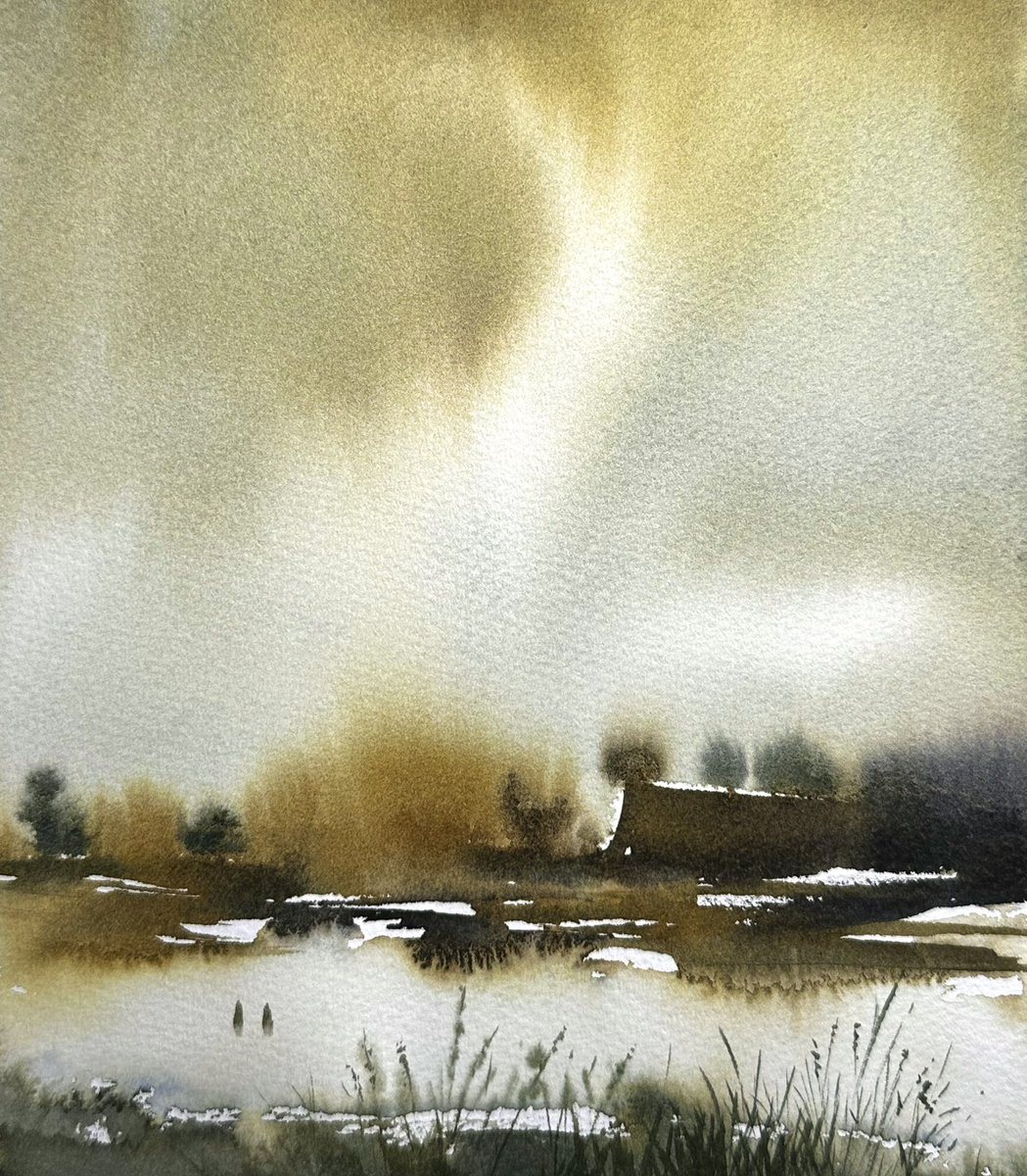 mouen_TW's tweet photo. 「冷気に包まれて」

#watercolor #水彩画 #透明水彩 #旅の詩 #光を運ぶ者 https://t.co/v6h3h2kbvl