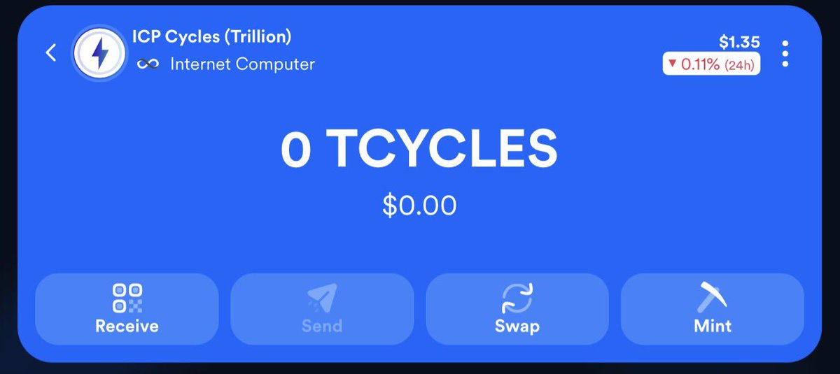 X2worldtech's tweet photo. The Compute Revolution has arrived.

$ICP has turned compute into a native, tradable asset.

Cycles = Compute.

Created by burning ICP and consumed by real applications for compute, storage and network resources.

Cycles trade freely, compute became something you can buy, hold, transfer, hedge and price.

This unlocks an entirely new financial layer:

Compute Treasuries — companies hold future compute as an asset
Compute Contracts — lock in future compute costs
Compute Futures — hedge against future infrastructure demand
Compute Markets — buy and sell compute liquidity
Compute Financing — use future compute needs as an economic primitive

The flywheel is simple:

More ICP usage → more demand for Cycles → more ICP burned → stronger ICP monetary base.

ICP = the monetary layer.
Cycles = the compute commodity.

It’s the financialization of compute.