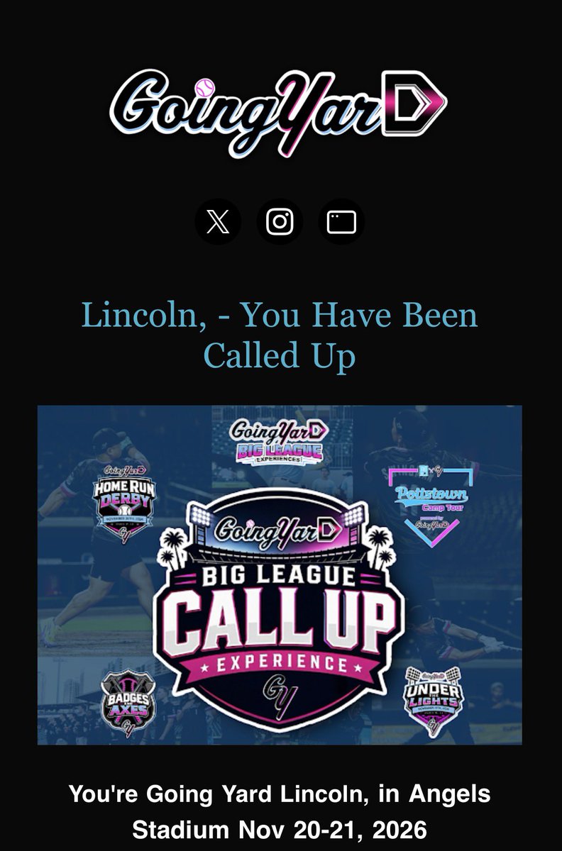 elroylawson27's tweet photo. Excited for my first trip to California with @gyardbaseball Thank you to @SheafferDanny @chriscapozzi5 @GordonBlakeley_ for the opportunity https://t.co/Kh5rYwSza0