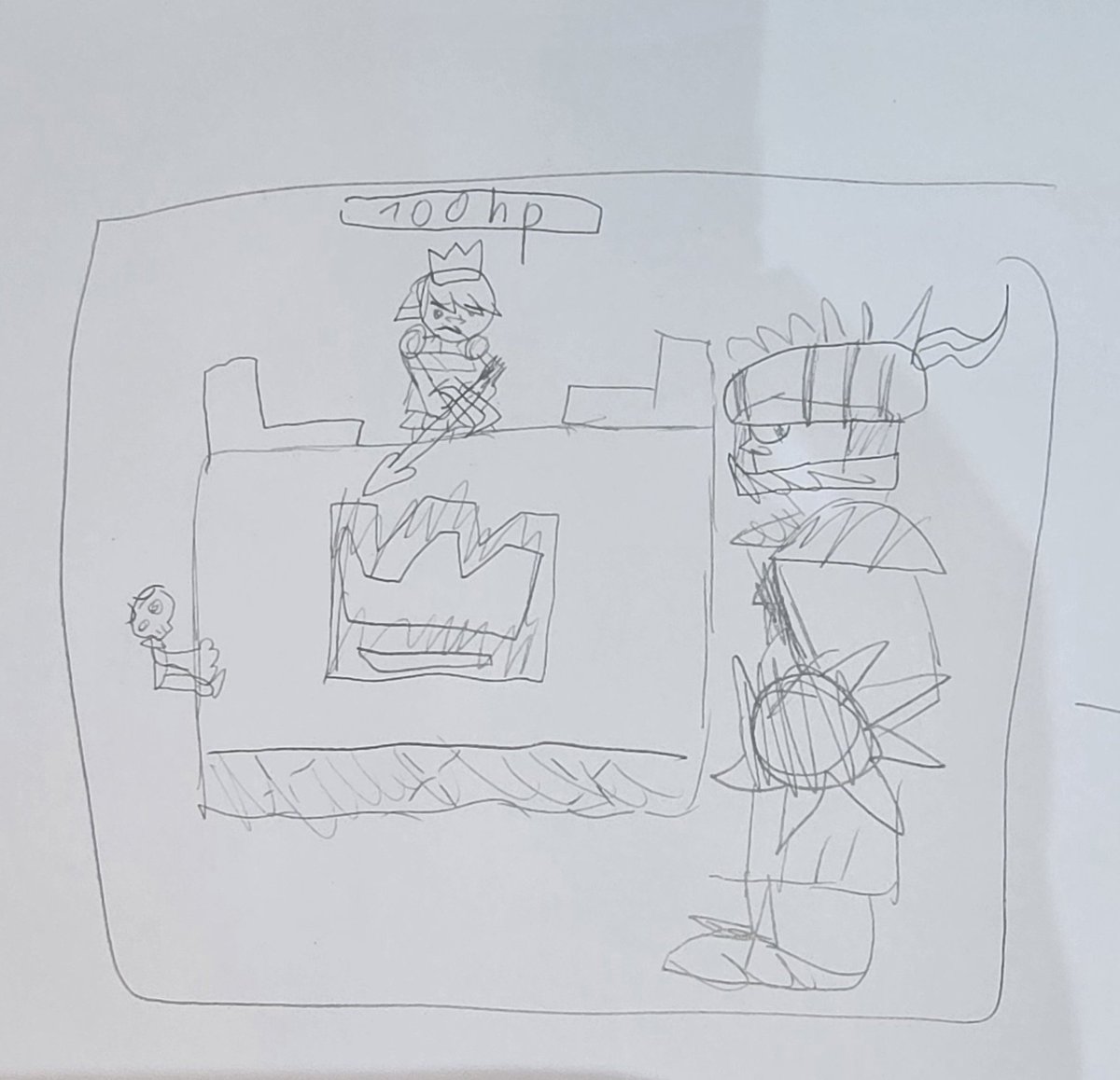 MrApfel22's tweet photo. I cant finish the mini pekka punching goblin drawing today, i decided im making it a storyboard,ima give yall a preview ,heres the first pannel. The drawing for today ima do a simple drawing so i can get it done with, and tommorow ima finish the stiryboard https://t.co/X65aki2QoN